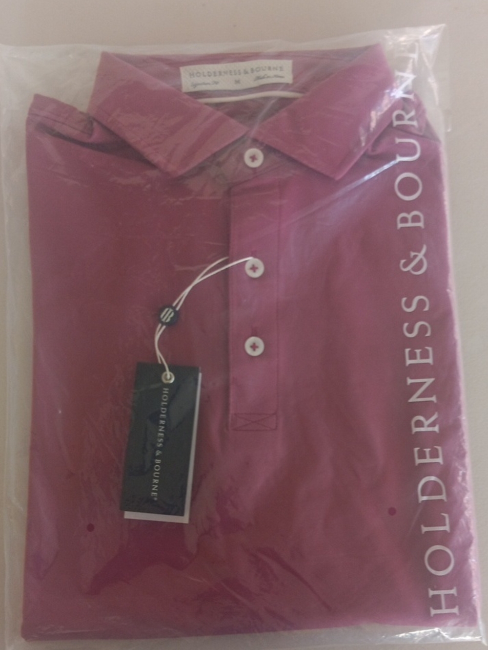 Holderness & Bourne Macdonald Men's Polo Shirt - Berry